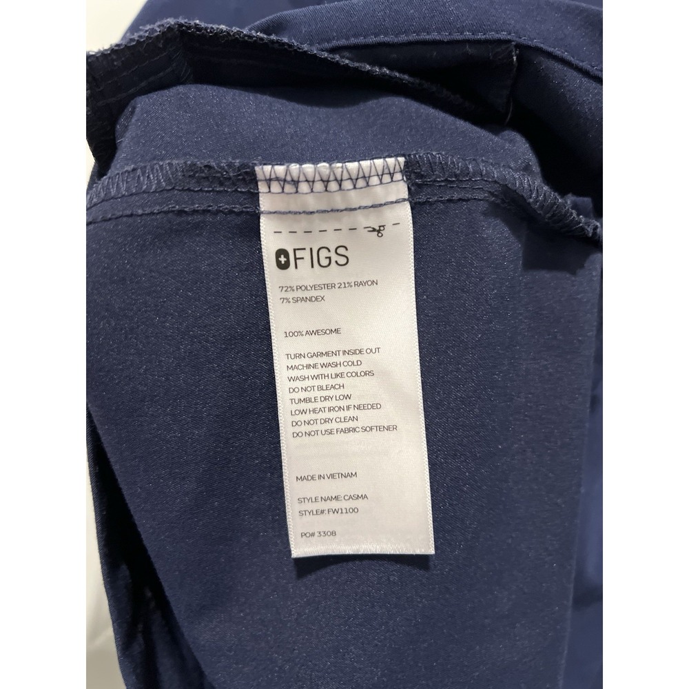 FIGS Navy Blue Scrub Set Casma Top Zamora Jogger Technical Collection Womens S - Picture 14 of 14